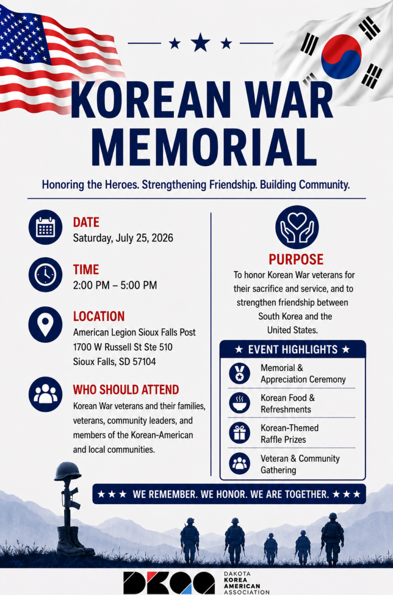 2026 KOREAN REMEMBRANCE SERVICE